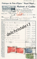 96 0299 BRUXELLES BELGIQUE 1927 Fabrique Pain D'Épices ROYAL RÉGAL Éts MAITROT & COËLHO Rue Comtesse De Flandres - Lebensmittel