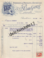 96 0256 BRUXELLES BELGIQUE 1933 Fabrique Produits D'Entretien S & A BUTJENS Produits FRIDOL Rue De Moorslede à STEURBAUT - Perfumería & Droguería