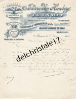 96 0234 ANVERS BELGIQUE 1906 Distillerie J.A.J. NOLET Agent Isidore VAN HAMBERG Marque AIGLE IMPÉRIAL à SAUVION - Alimentare
