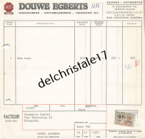 96 0180 BELGIQUE DEURNE 1957 Manufacture De Tabacs DOUWE EGBERTS Repr. GIRO à Maison ROUSSELLE-CASTEL - 1950 - ...