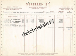 96 0187 BELGIQUE BRUXELLES 1955 Tabacs & Cigarettes Usines ACH. WELLE Tabac Semois Welta… Rue Du Vivier à M. CASTEL - 1950 - ...