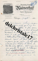 96 0116 ÉTATS-UNIS CHICAGO 1911 Hôtel-Restaurant MAISERHOF Propr. ROESSLER & TEICH Clark Street - Etats-Unis