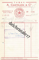96 0087 BELGIQUE GELUWE 1955 Tabak A. CASTELEIN & Cie Marque "PLANETA" Nieustraat à M. CASTEL - 1950 - ...