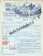 96 0618 HAL BELGIQUE 1930 Fabrique De Chicorée PACHA Éts VAN LIER Frères à Sté Coopérative L'ÉVEIL - Alimentare