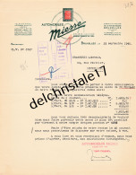 96 0599 BRUXELLES BELGIQUE 1940 Automobiles MIESSE Rue Des Goujons Dest Brasserie LEOPOLD - Automobile