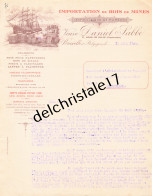 96 0605 BELGIQUE BRUXELLES 1924 Importation De Bois De Mines Exploitation Forêts Vve Daniel SABBE Av Des Gaulois  - Petits Métiers