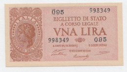 Italy 1 Lire 1944 UNC NEUF Pick 29a  29 A - Italia – 1 Lira