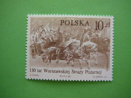 Fire Trucks # Poland Polska 1986 MNH #Mi. 3026 - Camiones