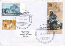 Argentina Cover Sent To Germany 8-8-2011 Topic Stamps Good Franked - Cartas & Documentos