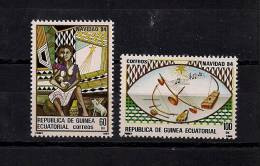 GUINEA ECUATORIAL, EDIFIL 63/64**, 1984, NAVIDAD, MÚSICA - Equatorial Guinea