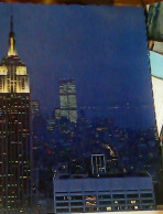 NEW YORK EMPIRE  STATE BUILDING E TWIN TOWER WORLD TRADE CENTER  BY NIGHT   VB1981JP3731 - Empire State Building