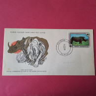 FDC Rhinocéros - Bangui - 21-02-1978 - Centrafricaine (République)