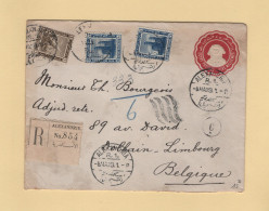 Egypte - Alexandrie - Recommande Destination Belgique - 1919 - Entier Postal Avec Complement - 1915-1921 British Protectorate