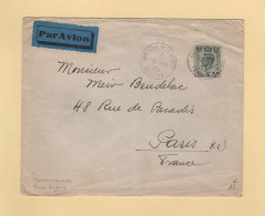 Maroc - British Post Office - Tetuan - 10 Nov 1939 - Tanger - Par Avion Destination France - Postämter In Marokko/Tanger (...-1958)