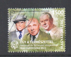 Hongarije 2021 Yv  Zegel Uit Blok 457 Hele  Hoge Waarde, Gestempeld - Used Stamps