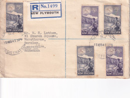 NEW ZEALAND 1954 HEALTH SET REGD SET FDC COVER T ENGLAND. - Cartas & Documentos