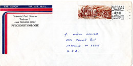 L70807 - Frankreich - 1995 - 4,40F Poussin EF A LpBf TOULOUSE -> Nashville, TN (USA) - Storia Postale