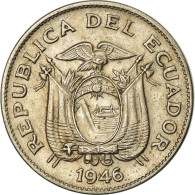 Monnaie, Équateur, 5 Centavos, Cinco, 1946, TTB, Copper-nickel, KM:75b - Equateur