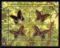 India Miniature MNH 2008, Endemic Butterflies Of Andaman & Nicobar Islands, Butterfly, Insect - Unused Stamps
