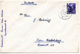 60117 - DDR - 1956 - 5/6Pfg Fuenfjahrplan EF A DrucksBf DESSAU -> Potsdam - Lettres & Documents