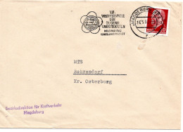 60128 - DDR - 1962 - 20Pfg Ulbricht EF A Bf MAGDEBURG - VIII WELTFESTSPIELE DER JUGEND ... -> Behrendorf - Lettres & Documents