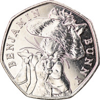 Monnaie, Gibraltar, 50 Pence, 2017, Benjamin Bunny, SPL, Copper-nickel - Gibilterra