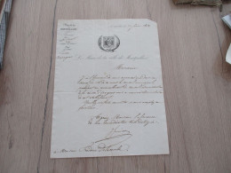 Montpellier 23/02/1843 LAS Autographe Signée Granier Nomination Delacombe Conseil D'administration Caisse D'Epargne - Politisch Und Militärisch