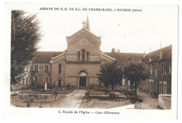 Roybon, Abbaye De N.D. Du S.C. De Chambarand, Façade église Cour D'honneur (A16p71) - Roybon