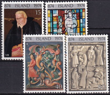 ISLAND 1974 Mi-Nr. 494/97 ** MNH - Unused Stamps