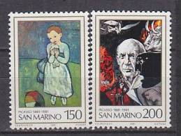 Y7557 - SAN MARINO Ss N°1083/84 - SAINT-MARIN Yv N°1037/38 ** PICASSO - Unused Stamps