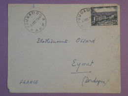 DD4 AEF   BELLE LETTRE RR 1956  PETIT BUREAU  FOUGAMOU  A  EYMET  FRANCE  +AFF.   PLAISANT+++ - Briefe U. Dokumente