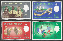 Dominica. 1967 National Day. MH Complete Set. SG 205-208 - Dominica (...-1978)