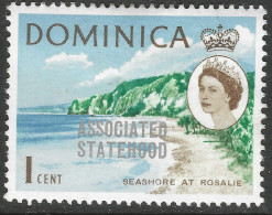 Dominica. 1968 Associated Statehood O/P. 1c MH. SG 214 - Dominique (...-1978)