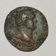 RARE : Rome, TITUS, "As" - FIDES  PVBLICA  SC, (77-78), Lyon, Bronze, TTB (EF), C.88, RIC.783 - Die Flavische Dynastie (69 / 96)