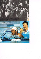 JEUX OLYMPIQUES - AUTOGRAPHES DE MEDAILLES OLYMPIQUES - CONCURRENTS DE SUISSE - - Authographs