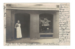 DH1586 - SWITZERLAND - SUISSE - ZH - MILCH, BUTTER & KASE HANDLUNG - A. VONRÜTI - RPPC - Rüti