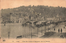 BELGIQUE - Liège - Pont Dse Arches Et Panorama Vers La Citadelle - Carte Postale Ancienne - Lüttich