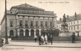 BELGIQUE - Liège - Le Théâtre Et La Statue De Grétry - Héliotype De Graeve - Carte Postale Ancienne - Lüttich