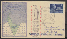 Argentina 1951 Exposicion Antarctica De San Nicolas Cover Ca  8.7.1951 (59007) - Eventos Y Conmemoraciones