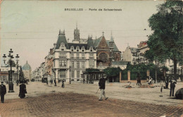 BELGIQUE - Bruxelles - Porte De Schaerbeek - Colorisé - Carte Postale Ancienne - Bauwerke, Gebäude