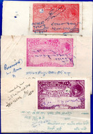 1982. INDIA.& STATES GWALIOR 5 DOCUMENTS( FOLDED ) WITH  REVENUES LOT - Collections, Lots & Séries