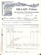 Frasnes-lez-Gosselies - Toiles & Tissus Gillain Frères 1911 - 1900 – 1949