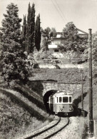 TRANSPORT - Unteres Portal Des Viganello Tunnels Mit Be 4/4 9 - 1965 - Carte Postale Ancienne - Eisenbahnen