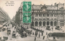 FRANCE - Paris - Gare Saint Lazare - Cour De Rome - Animé - Carte Postale Ancienne - Piazze