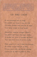 CONTES - FABLES - LÉGENDES - Qui Perd Gagne - Carte Postale Ancienne - Fairy Tales, Popular Stories & Legends