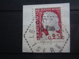 BEAU TIMBRE DE FRANCE N° 1263 - CACHET HEXAGONAL TIRETE LE MOTTIER - 1960 Marianna Di Decaris