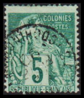 1881-1886. COLONIES FRANCAIS. 5 C COLONIES POSTES.  - JF536774 - Altri & Non Classificati