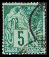 1881-1886. COLONIES FRANCAIS. 5 C COLONIES POSTES.  - JF536775 - Sonstige & Ohne Zuordnung