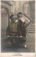Couple - Une Place à Séville - Colorisé - Carte Postale Ancienne - Paare