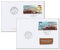 Switzerland 2016 (Box 1) Opening Gotthard Gottardo Base Tunnel Railway Eisenbahn Mountains - FDC Local - Lettres & Documents